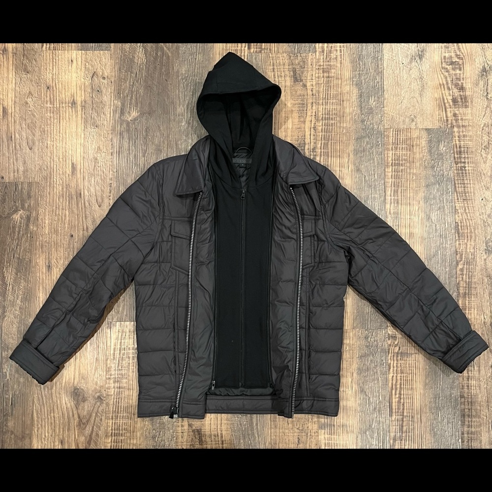 Stylish Gray Medium sized Guess jacket! Great for a casual night out!